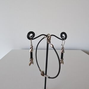 An earring and bracelet set